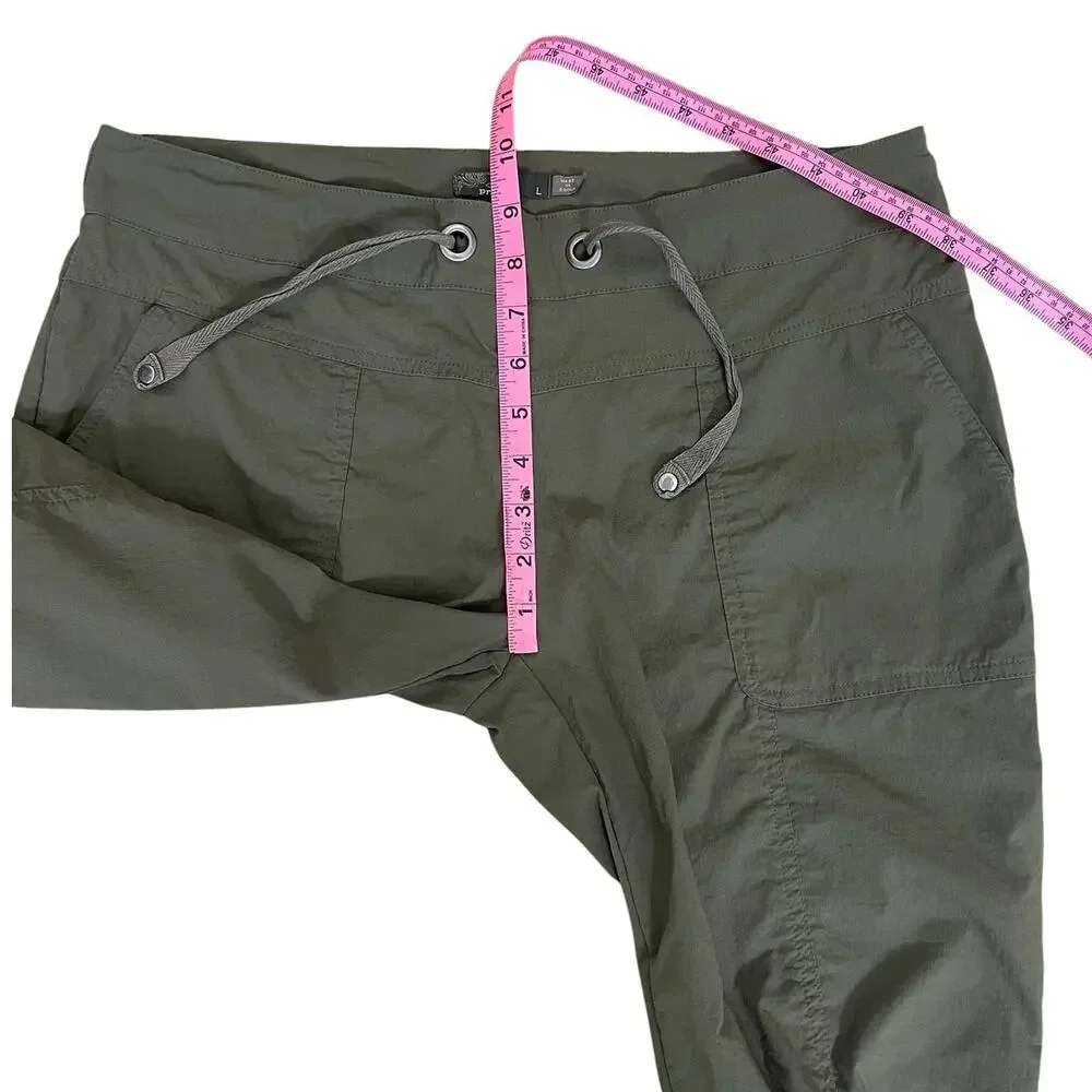 Prana Bliss Knickers Bermuda Shorts Bundle Gray Green Size Large Hiking Outdoors - Picture 8 of 12